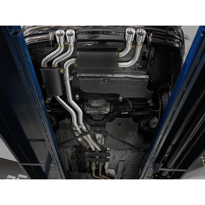 aFe Power Mach Force-XP 2-1/2 IN 304 Stainless Steel Cat-Back Exhaust System BMW M3 (E46) 01-06 L6-3.2L S54