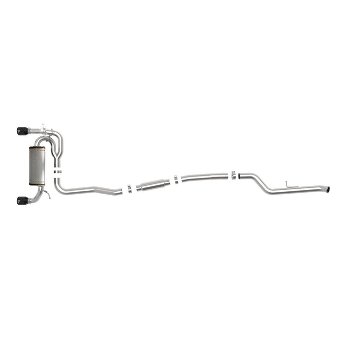 aFe Power Mach Force-XP 3 IN to 2-1/2 IN 304 Stainless Steel Cat-Back Exhaust BMW M235i (F22/23) 14-16 L6-3.0L (t) N55