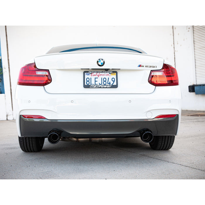 aFe Power Mach Force-XP 3 IN to 2-1/2 IN 304 Stainless Steel Cat-Back Exhaust BMW M235i (F22/23) 14-16 L6-3.0L (t) N55