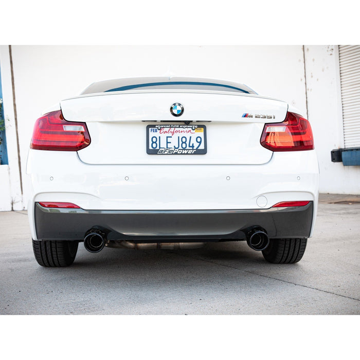 aFe Power Mach Force-XP 3 IN to 2-1/2 IN 304 Stainless Steel Axle-Back Exhaust BMW M235i (F22/23) 14-16 L6-3.0L (t) N55