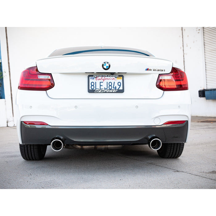 aFe Power Mach Force-XP 3 IN to 2-1/2 IN 304 Stainless Steel Axle-Back Exhaust BMW M235i (F22/23) 14-16 L6-3.0L (t) N55