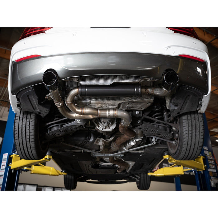 aFe Power Mach Force-XP 3 IN to 2-1/2 IN 304 Stainless Steel Axle-Back Exhaust BMW M235i (F22/23) 14-16 L6-3.0L (t) N55