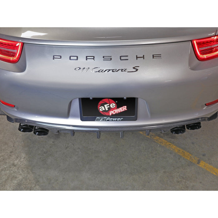 aFe Power Mach Force-Xp 2-1/2 IN 304 Stainless Steel Cat-Back Exhaust Porsche 911 Carrera (991) 12-16 H6-3.8L
