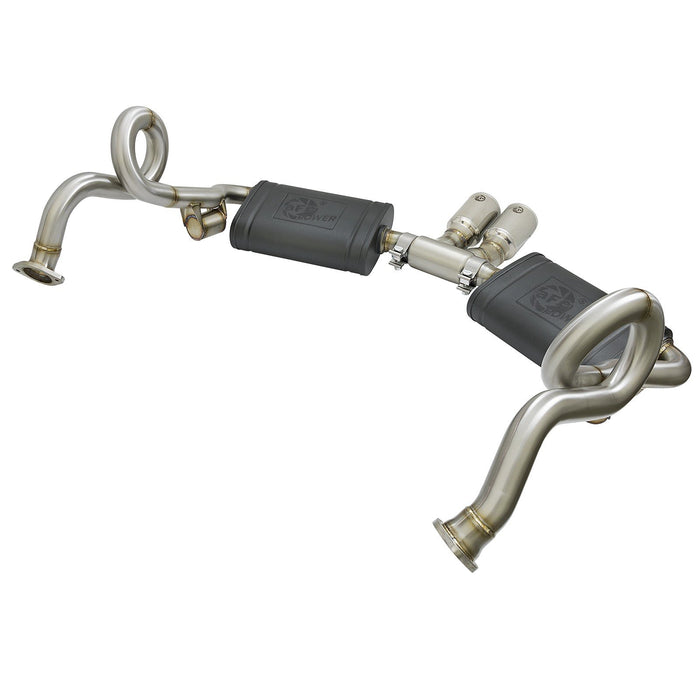 aFe Power Mach Force-Xp 2-1/2 IN to 2 IN Stainless Steel Cat-Back Exhaust System Porsche Cayman S/Boxster S (981) 13-16 H6-2.7L/3.4L