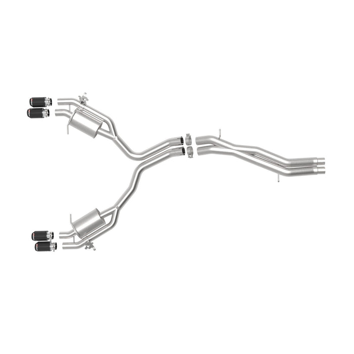 aFe Power Mach Force-Xp 3 IN to 2-1/2 IN Stainless Steel Cat-Back Exhaust System Audi RS5 Coupe 18-20 V6-2.9L (t)