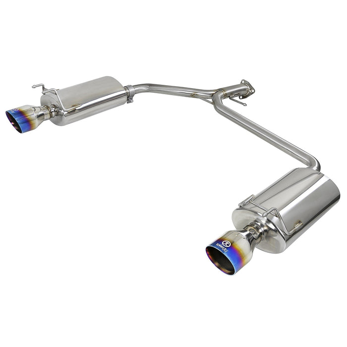 aFe Power Takeda 1-3/4 IN to 2-1/4 IN 304 Stainless Steel Axle-Back Exhaust Honda Accord Sport Sedan 13-16 L4-2.4L