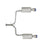 aFe Power Takeda 1-3/4 IN to 2-1/4 IN 304 Stainless Steel Axle-Back Exhaust Honda Accord Sport Sedan 13-16 L4-2.4L