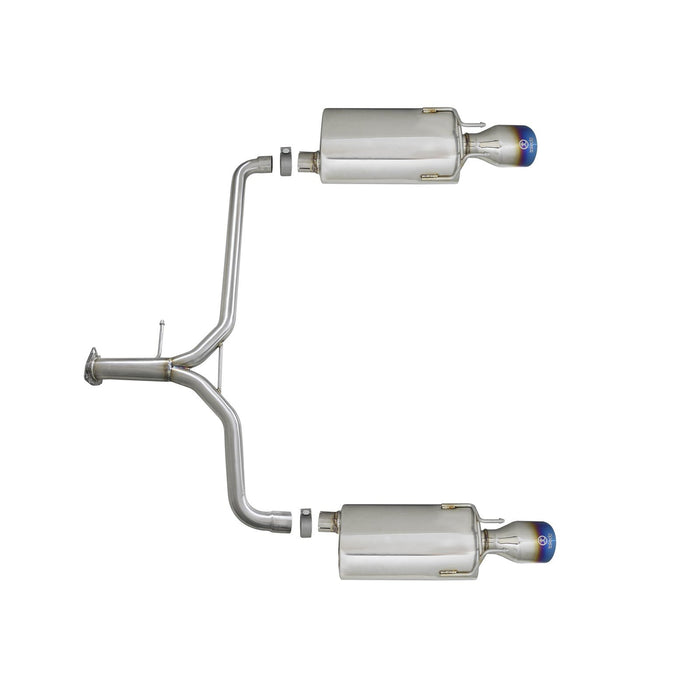 aFe Power Takeda 1-3/4 IN to 2-1/4 IN 304 Stainless Steel Axle-Back Exhaust Honda Accord Sport Sedan 13-16 L4-2.4L