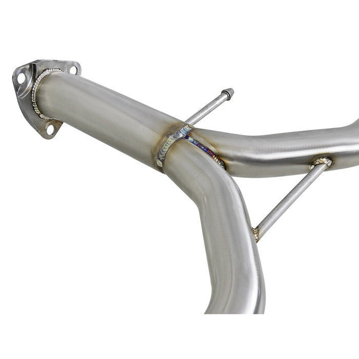 aFe Power Takeda 1-3/4 IN to 2-1/4 IN 304 Stainless Steel Axle-Back Exhaust Honda Accord Sport Sedan 13-16 L4-2.4L