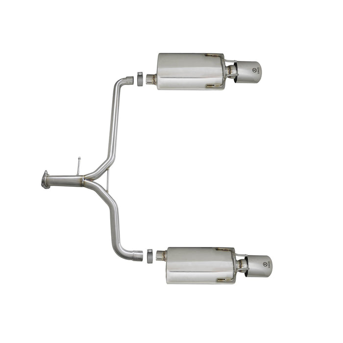 aFe Power Takeda 1-3/4 IN to 2-1/4 IN 304 Stainless Steel Axle-Back Exhaust Honda Accord Sport Sedan 13-16 L4-2.4L