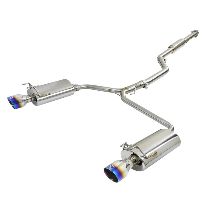 aFe Power Takeda 2-1/2 IN to 1-3/4 IN 304 Stainless Steel Cat-Back Exhaust Honda Accord 13-17 L4-2.4L