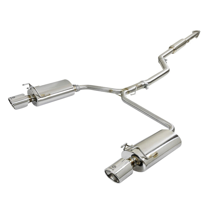 aFe Power Takeda 2-1/2 IN to 1-3/4 IN 304 Stainless Steel Cat-Back Exhaust Honda Accord 13-17 L4-2.4L