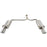 aFe Power Takeda 2-1/4 IN to 1-3/4 IN 304 Stainless Steel Axle-Back Exhaust System Honda Accord Coupe EX-L 13-16 V6-3.5L