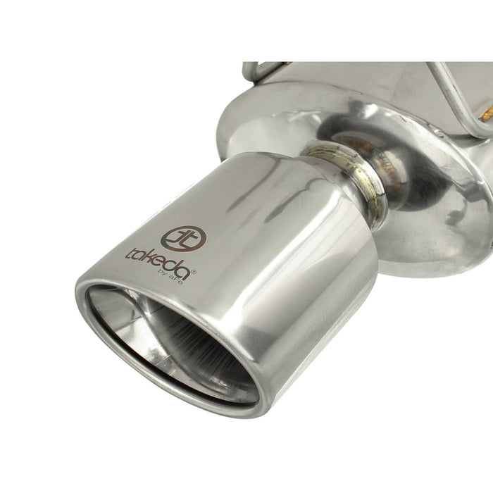 aFe Power Takeda 2-1/4 IN to 1-3/4 IN 304 Stainless Steel Axle-Back Exhaust System Honda Accord Coupe EX-L 13-16 V6-3.5L