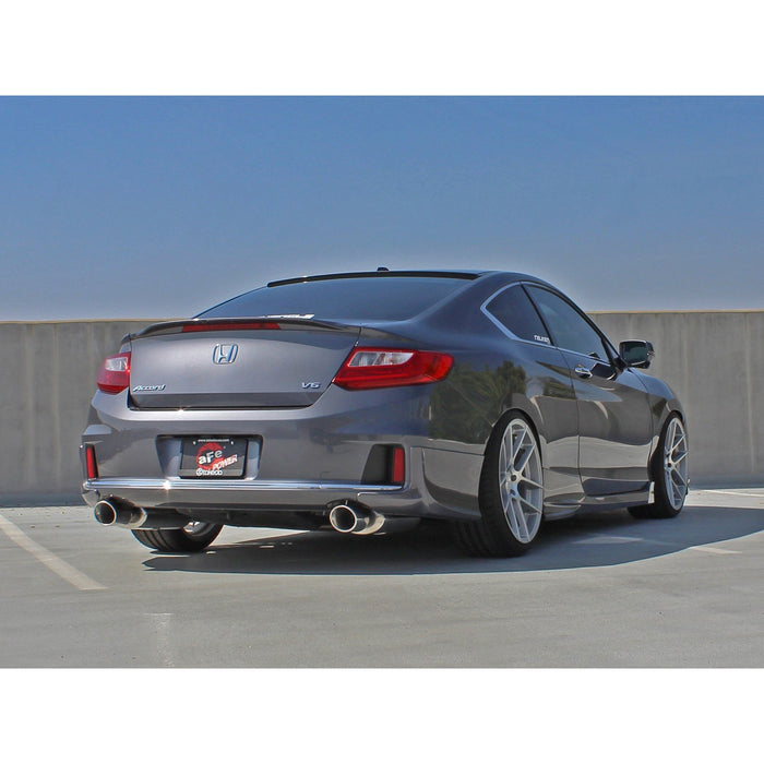 aFe Power Takeda 2-1/2 IN to 1-3/4 IN 304 Stainless Steel Cat-Back Exhaust System Honda Accord Coupe EX-L 13-16 V6-3.5L
