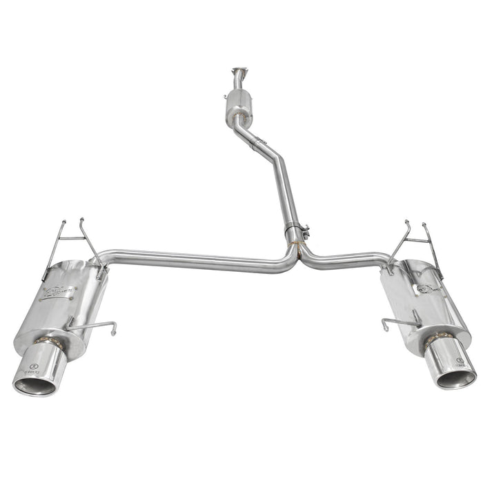 aFe Power Takeda 2-1/4 IN to 2 IN 304 Stainless Steel Cat-Back Exhaust w/Polished Tips Honda Accord 08-12 V6-3.5L