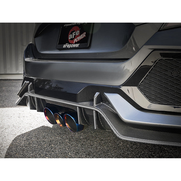 aFe Power Takeda 3 IN 304 Stainless Steel Cat-Back Exhaust System Honda Civic Type R 17-20 L4-2.0L (t)