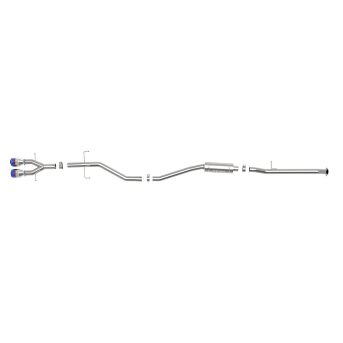 aFe Power Takeda 2-1/2 IN 304 Stainless Steel Cat-Back Exhaust System Honda Civic Si Coupe 17-20 L4-1.5L (t)