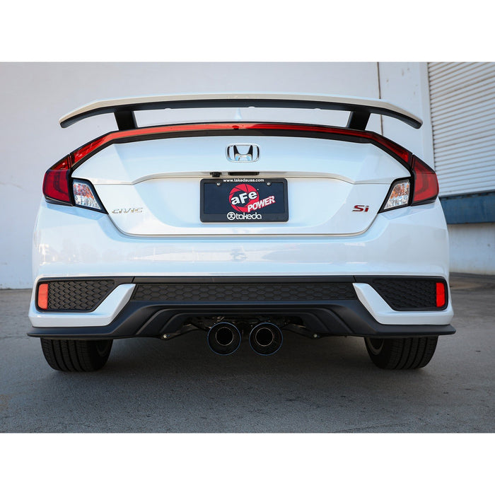 aFe Power Takeda 2-1/2 IN 304 Stainless Steel Cat-Back Exhaust System Honda Civic Si Coupe 17-20 L4-1.5L (t)