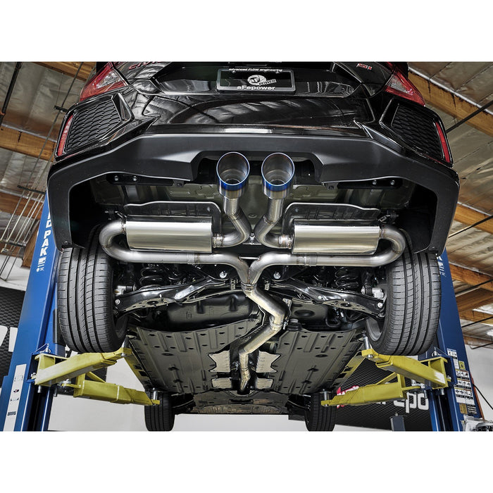 aFe Power Takeda 3 IN 304 Stainless Steel Cat-Back Exhaust System Honda Civic Si 17-20 L4-1.5L (t)