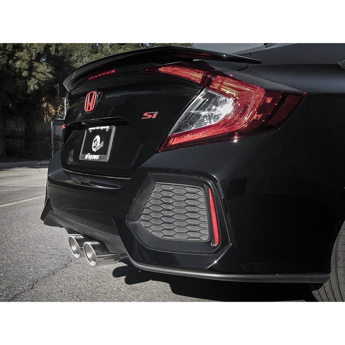 aFe Power Takeda 3 IN 304 Stainless Steel Cat-Back Exhaust System Honda Civic Si 17-20 L4-1.5L (t)
