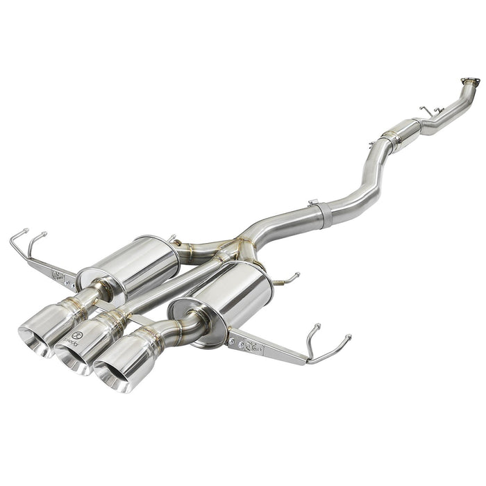 aFe Power Takeda 3 IN 304 Stainless Steel Cat-Back Exhaust System Honda Civic Type R 17-20 L4-2.0L (t)