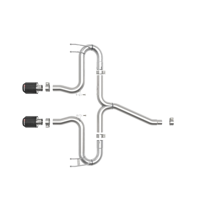 aFe Power Takeda 2-1/2 IN 304 Stainless Steel Axle-Back Exhaust System Honda Civic Sport 17-20 L4-1.5L (t)