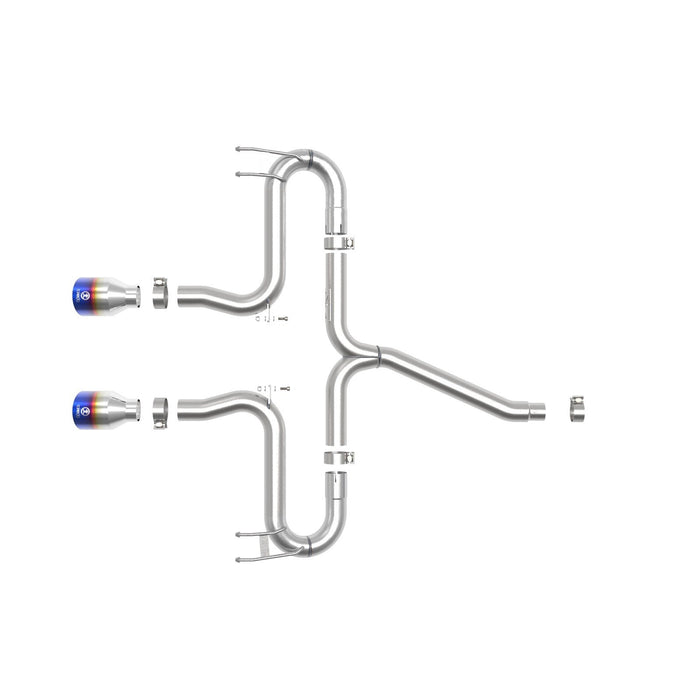 aFe Power Takeda 2-1/2 IN 304 Stainless Steel Axle-Back Exhaust System Honda Civic Sport 17-20 L4-1.5L (t)