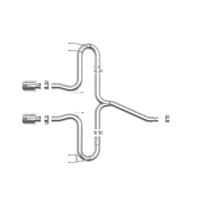 aFe Power Takeda 2-1/2 IN 304 Stainless Steel Axle-Back Exhaust System Honda Civic Sport 17-20 L4-1.5L (t)