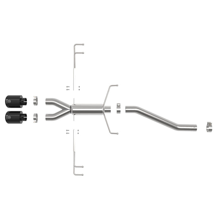 aFe Power Takeda 2-1/2 IN 304 Stainless Steel Axle-Back Exhaust System Honda Civic Type R 17-20 L4-2.0L (t)