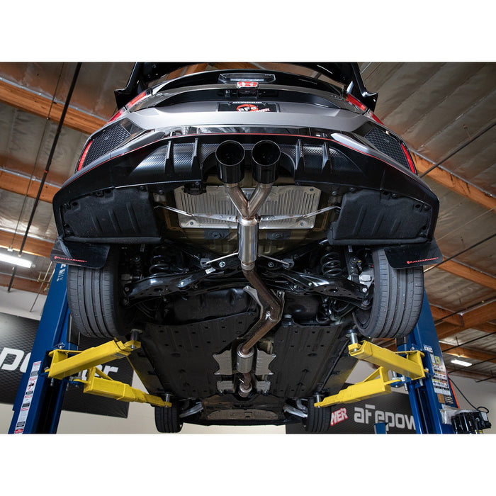 aFe Power Takeda 2-1/2 IN 304 Stainless Steel Axle-Back Exhaust System Honda Civic Type R 17-20 L4-2.0L (t)