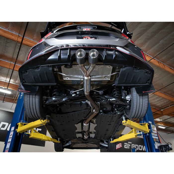 aFe Power Takeda 2-1/2 IN 304 Stainless Steel Axle-Back Exhaust System Honda Civic Type R 17-20 L4-2.0L (t)