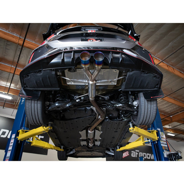 aFe Power Takeda 2-1/2 IN 304 Stainless Steel Axle-Back Exhaust System Honda Civic Type R 17-20 L4-2.0L (t)