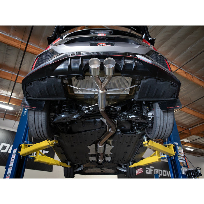 aFe Power Takeda 2-1/2 IN 304 Stainless Steel Axle-Back Exhaust System Honda Civic Type R 17-20 L4-2.0L (t)