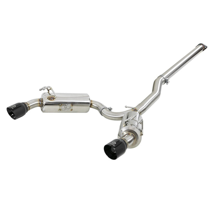 aFe Power Takeda 3 IN to 2-1/2 IN 304 Stainless Steel Cat-Back Exhaust Mitsubishi Lancer EVO X 08-15 L4-2.0L (t)