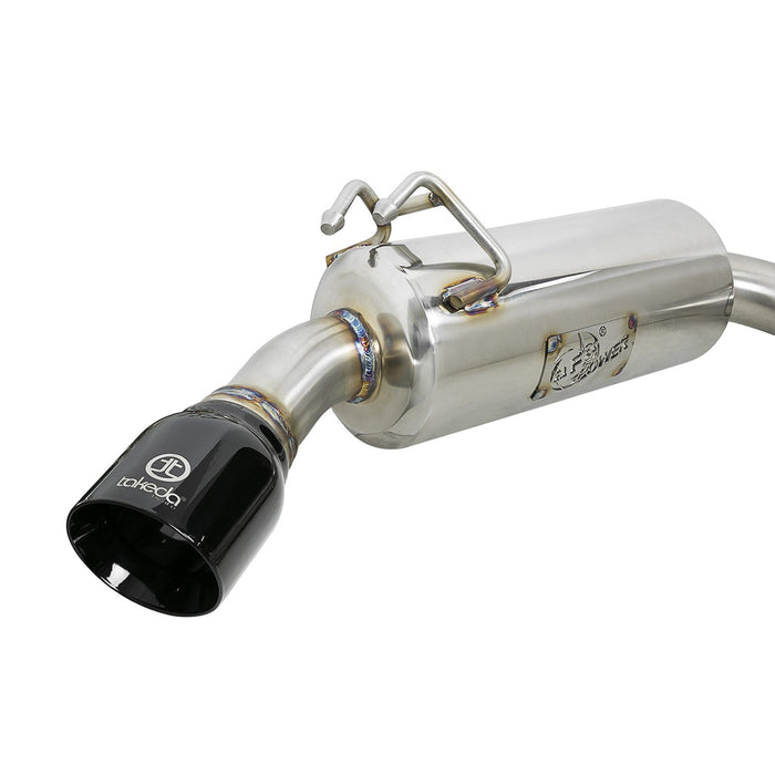 aFe Power Takeda 3 IN to 2-1/2 IN 304 Stainless Steel Cat-Back Exhaust Mitsubishi Lancer EVO X 08-15 L4-2.0L (t)