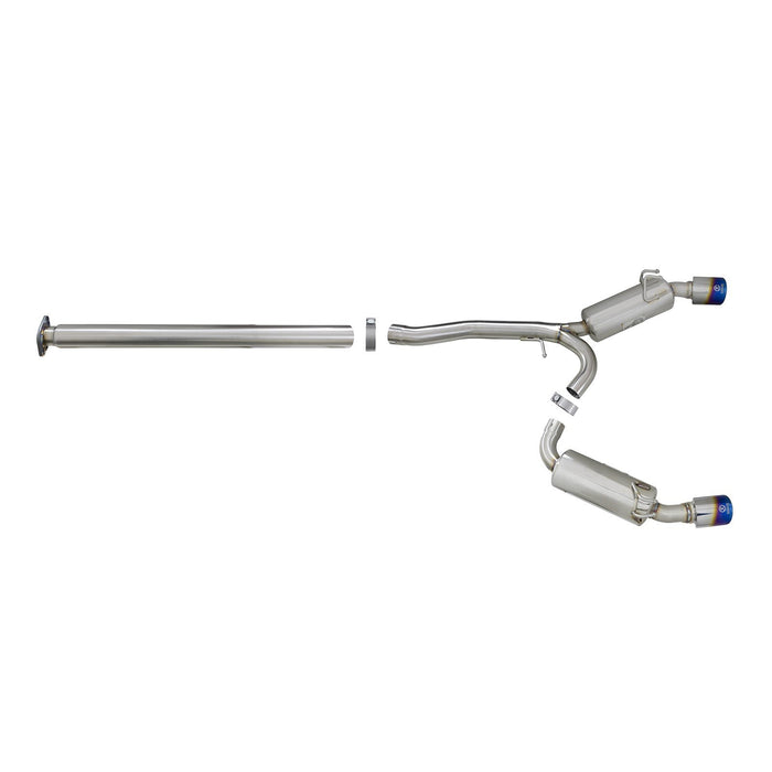 aFe Power Takeda 3 IN to 2-1/2 IN 304 Stainless Steel Cat-Back Exhaust Mitsubishi Lancer EVO X 08-15 L4-2.0L (t)