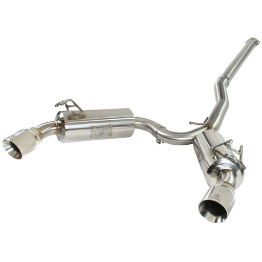 aFe Power Takeda 3 IN to 2-1/2 IN 304 Stainless Steel Cat-Back Exhaust Mitsubishi Lancer EVO X 08-15 L4-2.0L (t)