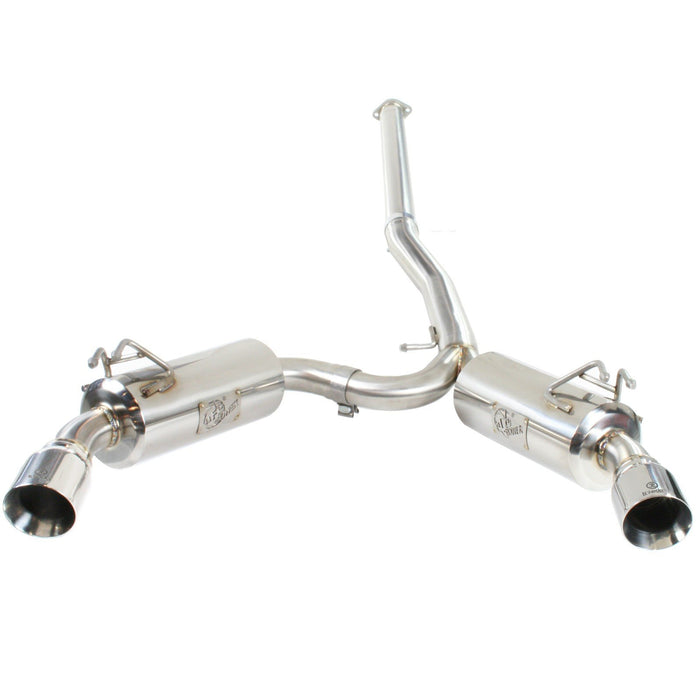 aFe Power Takeda 3 IN to 2-1/2 IN 304 Stainless Steel Cat-Back Exhaust Mitsubishi Lancer EVO X 08-15 L4-2.0L (t)