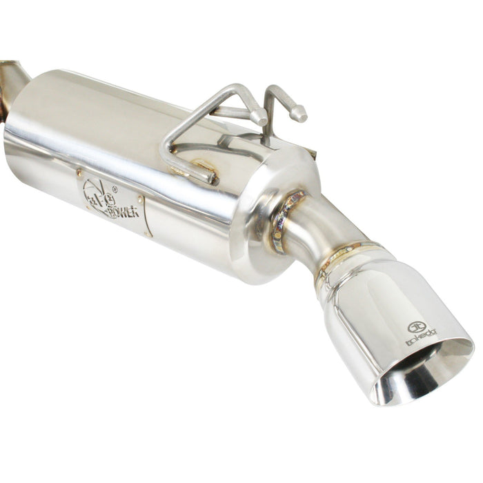 aFe Power Takeda 3 IN to 2-1/2 IN 304 Stainless Steel Cat-Back Exhaust Mitsubishi Lancer EVO X 08-15 L4-2.0L (t)