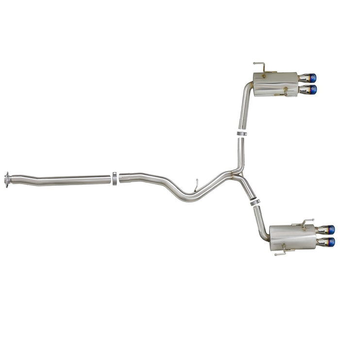 aFe Power Takeda 3 IN to 2-1/4 IN 304 Stainless Steel Cat-Back Exhaust Subaru WRX/STi 15-20 H4-2.0/2.5L (t)