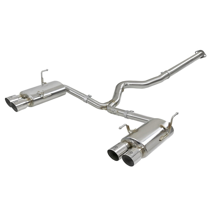 aFe Power Takeda 3 IN to 2-1/4 IN 304 Stainless Steel Cat-Back Exhaust Subaru WRX/STi 15-20 H4-2.0/2.5L (t)