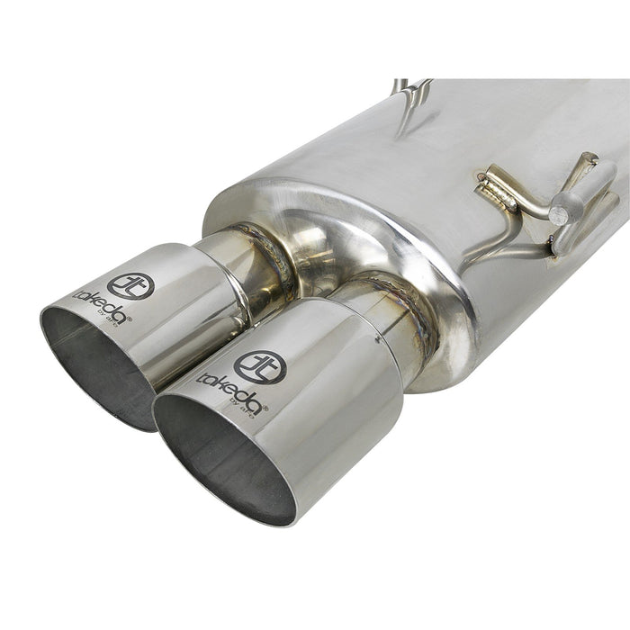 aFe Power Takeda 3 IN to 2-1/4 IN 304 Stainless Steel Cat-Back Exhaust Subaru WRX/STi 15-20 H4-2.0/2.5L (t)
