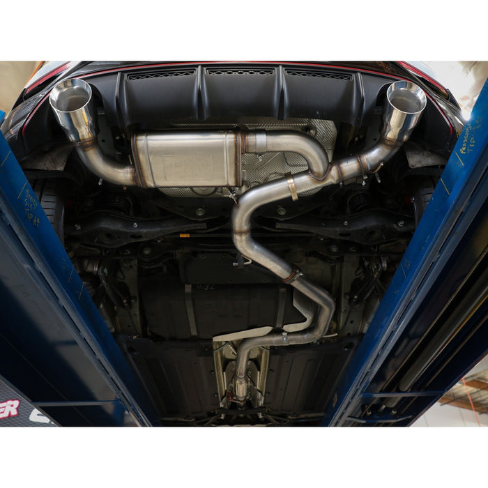 aFe Power Takeda 3 IN 304 Stainless Steel Axle-Back Exhaust System Hyundai Veloster N 19-20 L4-2.0L (t)