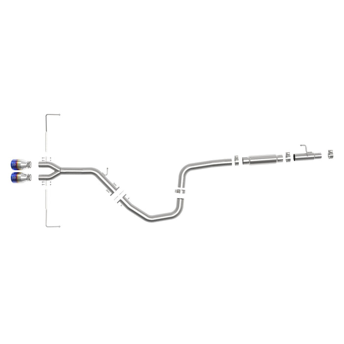 aFe Power Takeda 3 IN to 2-1/2 IN 304 Stainless Steel Cat-Back Exhaust Hyundai Veloster 19-20 L4-1.6L (t)