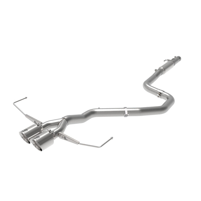 aFe Power Takeda 3 IN to 2-1/2 IN 304 Stainless Steel Cat-Back Exhaust Hyundai Veloster 19-20 L4-1.6L (t)