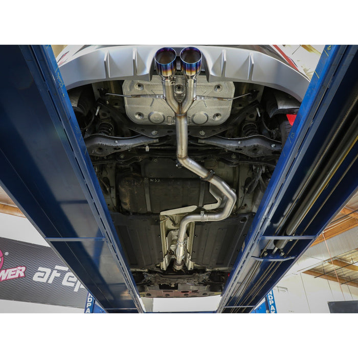 aFe Power Takeda 3 IN to 2-1/2 IN 304 Stainless Steel Cat-Back Exhaust Hyundai Veloster 19-20 L4-1.6L (t)
