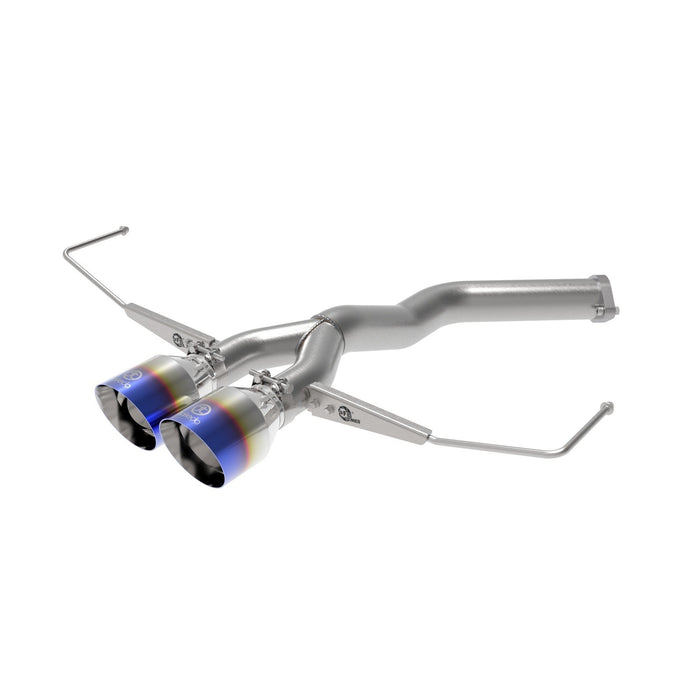 aFe Power Takeda 3 IN to 2-1/2 IN 304 Stainless Steel Axle-Back Exhaust Hyundai Veloster 19-20 L4-1.6L (t)