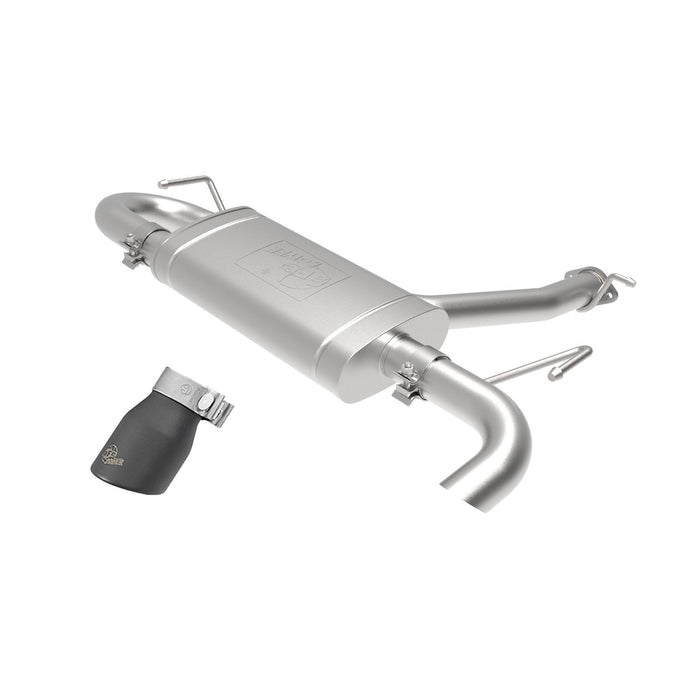 aFe Power Takeda 2-1/2in 304 Stainless Steel Axle-Back Exhaust System Hyundai Kona 18-21 L4-1.6L (t)