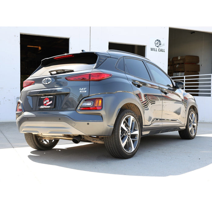 aFe Power Takeda 2-1/2in 304 Stainless Steel Axle-Back Exhaust System Hyundai Kona 18-21 L4-1.6L (t)